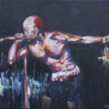 2Pac Shakur, obraz, Tomasz Boruch, akryl, portret, mężczyzna